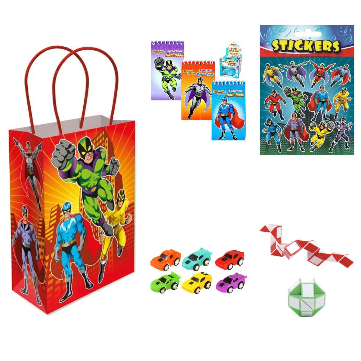 Single Superhero Party Bag with Fillers