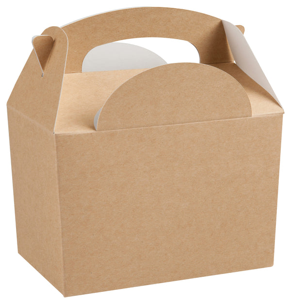 Party Box Kit — 10 kids — kraft brown party boxes with fillers