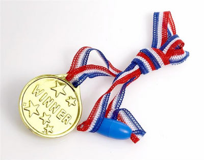 Winners Gold Medal on Ribbon