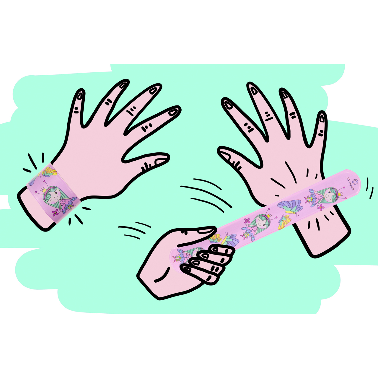 Slap Bracelet — Princess