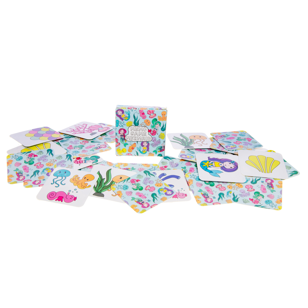 Mini Memo Game 28 Cards — Mermaid