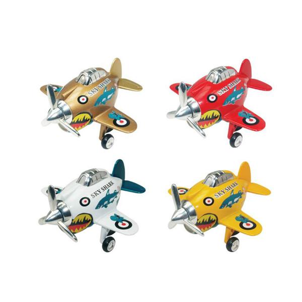 Sky Shark Plane Pull Back Die Cast