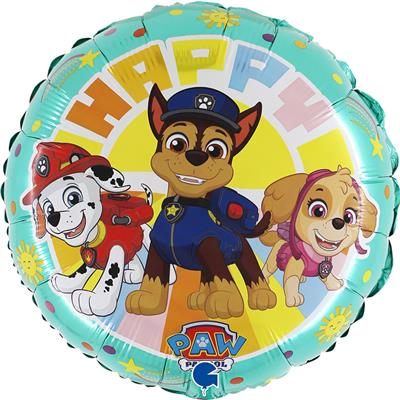 Foil Balloon 18" Round — Paw Patrol