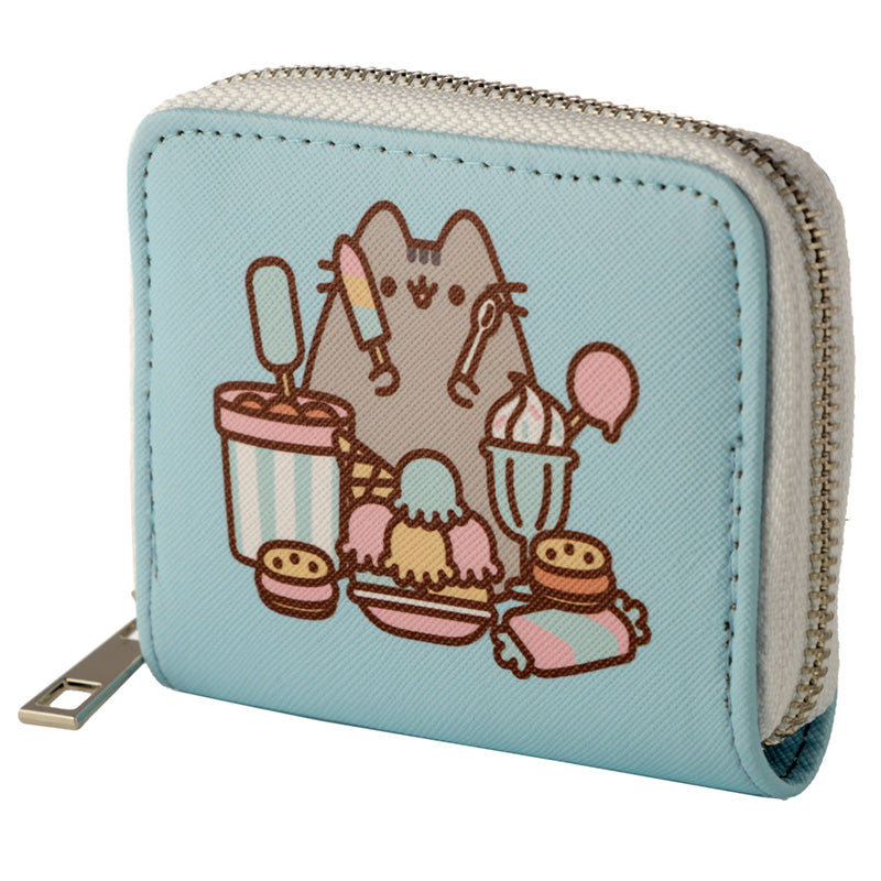 Pusheen Foodie Cat Zip Around Small Wallet Purse