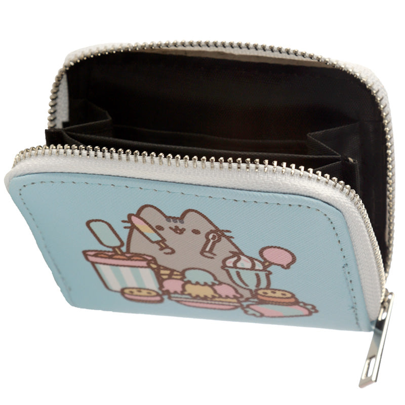 Pusheen Foodie Cat Zip Around Small Wallet Purse