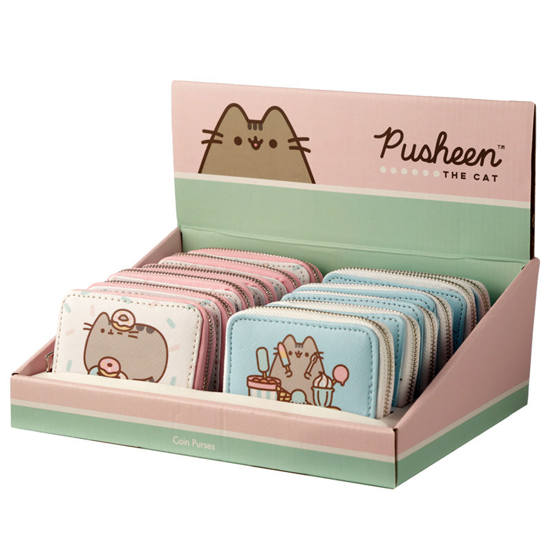 Pusheen Foodie Cat Zip Around Small Wallet Purse