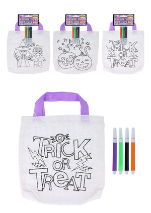 Halloween Colour-Your-Own Tote Bag