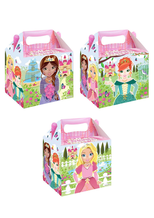 Precious Princess party boxes — 3 assorted princess designs