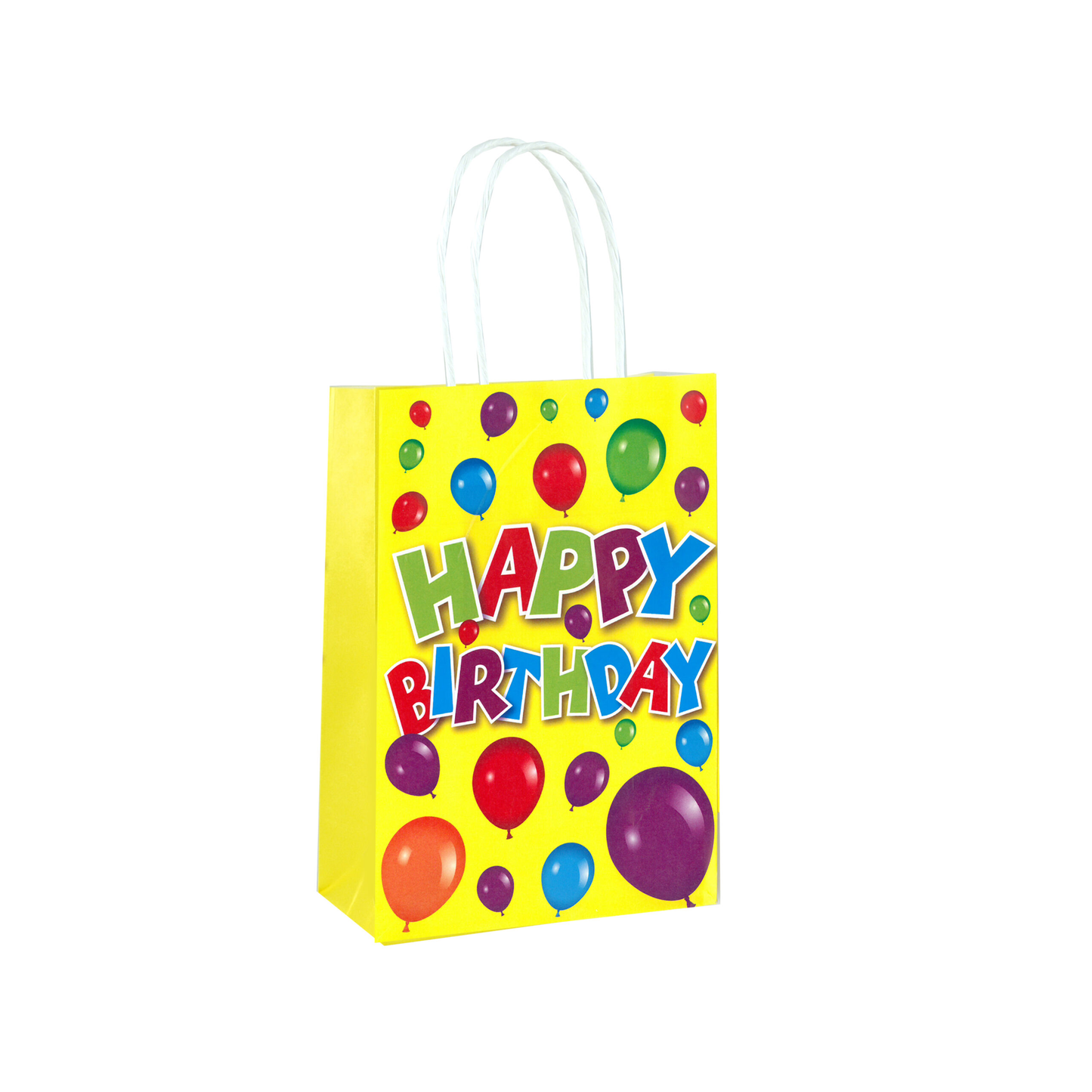 Happy Birthday Paper Party Bag with Handles Kit — 20 Kids