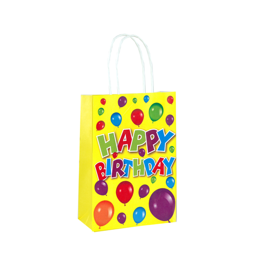 Happy Birthday Paper Party Bag with Handles Kit