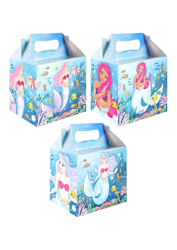 Magical Mermaids party boxes — 3 assorted under-the-sea designs