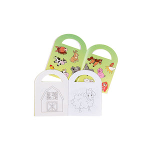 Farm colouring book with stickers