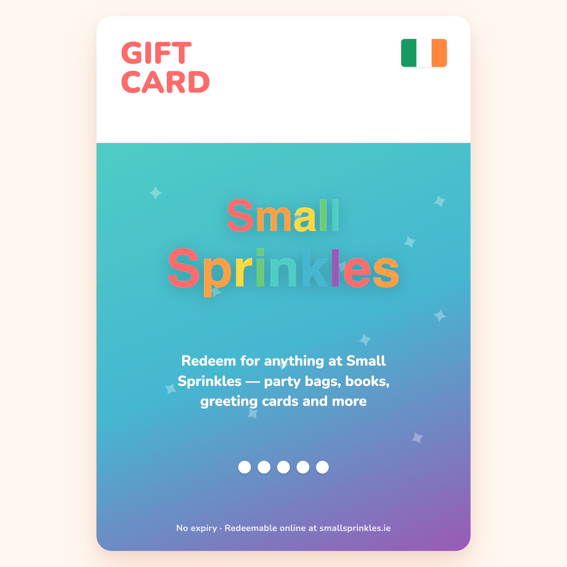 Small Sprinkles Gift Card