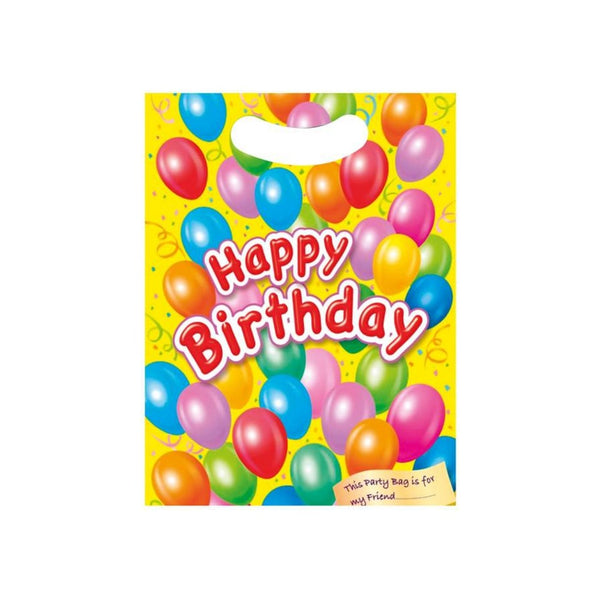 Plastic Happy Birthday Yellow