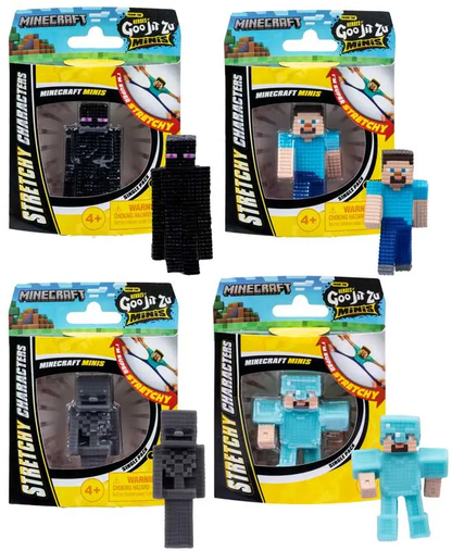Minecraft Goo Jit Zu Figure — assorted characters (4-pack)