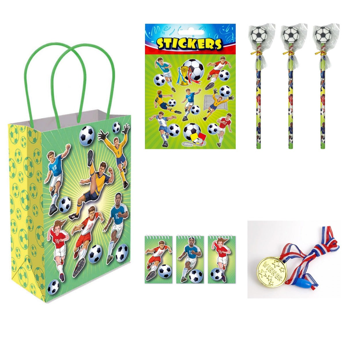 Single Football Party Bag with Fillers
