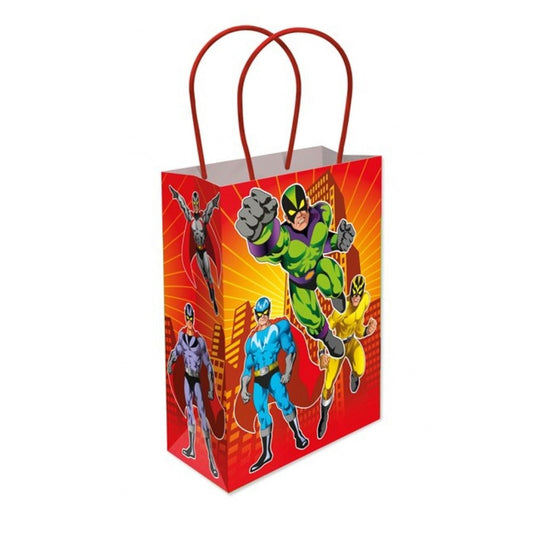 Superhero paper party bag for 20-kid kit